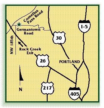 Map to Bethany Bible Church