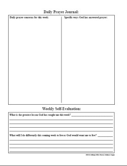 Bible Journal Sheet - Page 2