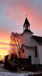 Bethany Bible Church at Sunset