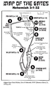11-15-2023 - Nehemiah 3, Map of The Gates